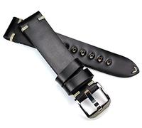 RIOS1931 Herren Leder Uhrenarmband Shell Cordovan Vintage 22 mm braun 22 Millimeter Schnalle