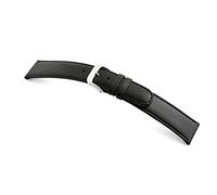 RIOS1931 Herren Uhrenarmband Arizona Mod. 46 Echt Sattelleder Breite 22 mm Länge 124/92 mm Farbe schwarz