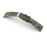 RIOS1931 Herren Uhrenarmband Baxter Mod. 163 Echt Rindsleder Breite 22 mm Länge 114/82 mm Farbe steingrau