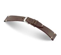 RIOS1931 Herren Uhrenarmband BEDFORD Mod. 159 Echt Vintageleder Breite 19 mm Länge 114/82 mm Farbe mokka