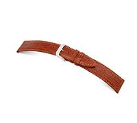 RIOS1931 Herren Uhrenarmband Brazil Mod. 70 Krokodilnarbung geprägt Breite 22 mm Länge 114/82 mm Farbe Cognac