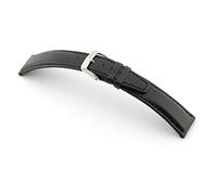 RIOS1931 Herren Uhrenarmband Capri Mod. 104 Echt Kalbsleder Breite 21 mm Länge 114/82 mm Farbe schwarz