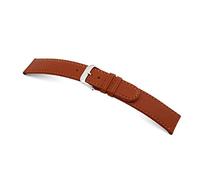 RIOS1931 Herren Uhrenarmband ECCO Mod. 20 Echt Rindsleder Breite 18 mm Länge 114/82 mm Farbe Cognac