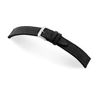 RIOS1931 Herren Uhrenarmband Franklin Mod. 152 Echt Velourleder Breite 22 mm Länge 114/82 mm Farbe schwarz