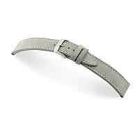 RIOS1931 Herren Uhrenarmband Franklin Mod. 152 Echt Velourleder Breite 22 mm Länge 114/82 mm Farbe steingrau