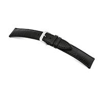 RIOS1931 Herren Uhrenarmband Louisiana Mod. 50 Alligatorennarbung geprägt Breite 21 mm Länge 114/82 mm Farbe schwarz