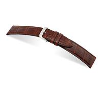 RIOS1931 Herren Uhrenarmband Premier Mod. 273 Echt Alligatorenleder Breite 18 mm Länge 114/82 mm Farbe Mahagoni