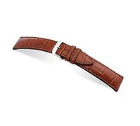 RIOS1931 Herren Uhrenarmband President Mod. 276 Echt Alligatorenleder Breite 18 mm Länge 114/82 mm Farbe Cognac