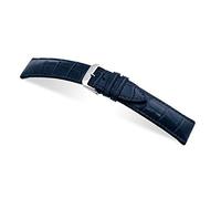 RIOS1931 Herren Uhrenarmband President Mod. 276 Echt Alligatorenleder Breite 22 mm Länge 114/82 mm Farbe ozeanblau