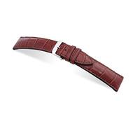 RIOS1931 Herren Uhrenarmband President Mod. 276 Echt Alligatorenleder Breite 22 mm Länge 114/82 mm Farbe Mahagoni