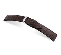 RIOS1931 Herren Uhrenarmband Senator Mod. 272 Echt Alligatorenleder Breite 21 mm Länge 114/82 mm Farbe Mokka