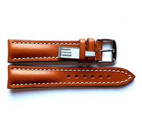 RIOS1931 Herren Uhrenarmband Tornado Mod. 312 Echt Juchtenleder Breite 22 mm Länge 114/82 mm Farbe Cognac