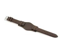 RIOS1931 Herren Uhrenarmband TULA Mod. 204 Echt Juchtenleder Breite 20 mm Länge 114/82 mm Farbe Mokka
