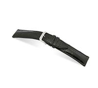 RIOS1931 Herren Uhrenarmband Windsor Mod. 277 Echt Alligatorenleder Breite 20 mm Länge 114/82 mm Farbe schwarz
