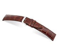 RIOS1931 Herren Uhrenarmband Windsor Mod. 277 Echt Alligatorenleder Breite 22 mm Länge 114/82 mm Farbe Mahagoni