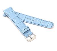 RIOS1931 Unisex Uhrenarmband Alligator Style Modell Argentina 22 mm Eisblau