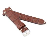 RIOS1931 Unisex Uhrenarmband Alligator Style Modell Hollywood 20 mm Mahagoni