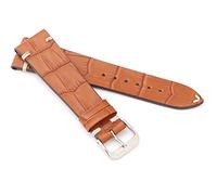 RIOS1931 Unisex Uhrenarmband Alligator Style Modell Hollywood 22 mm Cognac