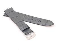 RIOS1931 Unisex Uhrenarmband Alligator Style Modell Miami 16 mm Steingrau