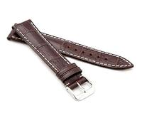 RIOS1931 Unisex Uhrenarmband Alligator Style Modell New Orleans 22 mm Mokka