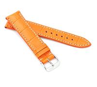 RIOS1931 Unisex Uhrenarmband Alligator Style Modell New Orleans 22 mm Orange