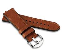 RIOS1931 Unisex Uhrenarmband Bioleder Modell Tegernsee 24/24 mm Cognac