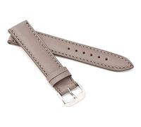 RIOS1931 Unisex Uhrenarmband Juchtenleder Modell Samara 20/16 mm Steingrau