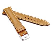 RIOS1931 Unisex Uhrenarmband Juchtenleder Modell St. Petersburg 19 mm Honig