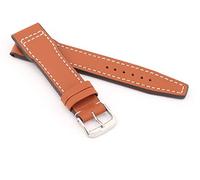 RIOS1931 Unisex Uhrenarmband Kalbsleder Modell Blizzard 22 mm Cognac