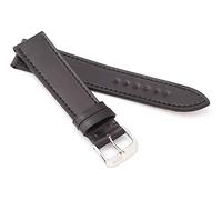 RIOS1931 Unisex Uhrenarmband Shell Cordovan Modell Seattle 20/16 mm Schwarz