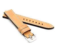 RIOS1931 Unisex Uhrenarmband Vintageleder Modell Oxford 24 mm Honig