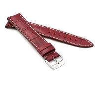 RIOS1931 XL Herren Uhrenarmband Alligator Style Modell New Orleans 18 mm Bordeaux