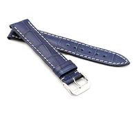 RIOS1931 XL Herren Uhrenarmband Alligator Style Modell New Orleans 18 mm Marineblau