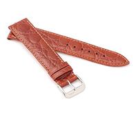 RIOS1931 XL Herren Uhrenarmband Krokodil Style Modell Brazil 18 mm Cognac