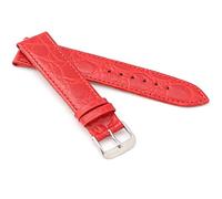 RIOS1931 XL Herren Uhrenarmband Krokodil Style Modell Brazil 22 mm Rot