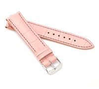 RIOS1931 XS Damen Uhrenarmband Alligator Style Modell Louisiana 16 mm Rosa
