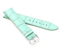 RIOS1931 XS Damen Uhrenarmband Alligator Style Modell New Orleans 18 mm Türkis