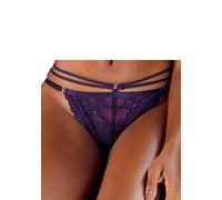 Rioslip LASCANA, Damen, Gr. 40/42, lila (pflaume, beere), Spitze, Obermaterial: 90% Polyamid, 10% Elasthan, Unterhosen, aus verführerischer Spitze (65486561-40) pflaume, beere