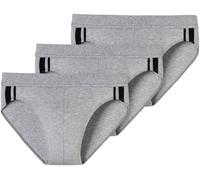 Rioslip SCHIESSER "95/5", Herren, Gr. 5, grau (202, grau, meliert), Single Jersey, Obermaterial: 95% Baumwolle, 5% Elasthan, meliert, eng, Unterhosen, mit softem, tonalem Bund (86613130-5) 202, grau,