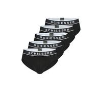 Rioslip SCHIESSER "95/5 Multipacks", Herren, Gr. 10, schwarz (000, schwarz), Single Jersey, Obermaterial: 95% Baumwolle, 5% Elasthan, Unterhosen, bequeme Beinausschnitte, weich, ohne Eingriff, Baumwol