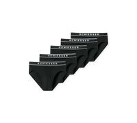 Schiesser Herren 5 Pack Unterwäsche Bio-baumwolle - 95/5 Organic Slip, Schwarz_183212, M EU