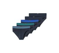 Rioslip SCHIESSER "95/5 Multipacks", Herren, Gr. 6, blau (928, sonstiges), Single Jersey, Obermaterial: 95% Baumwolle, 5% Elasthan, körpernah, Unterhosen, ohne Eingriff, Logobund (31930632-6) 928, son