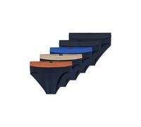 SCHIESSER Herren Slips, 5er Pack - Serie "95/5", Single Jersey Blau/Beige/Orange / L L Mehrfarbig