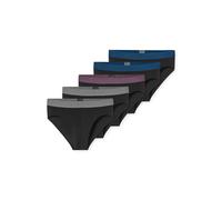 Rioslip SCHIESSER "95/5 Multipacks", Herren, Gr. 7, schwarz (922, sonstige), Single Jersey, Obermaterial: 95% Baumwolle, 5% Elasthan, körpernah, Unterhosen, ohne Eingriff, Logobund (40102666-7) 922, s