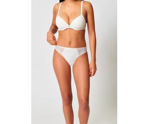 Rioslip SKINY "Initialace", Damen, Gr. 42, weiß (ivory), Microfaser, Obermaterial: 85% Polyamid, 15% Elasthan. Spitze: 90% Polyamid, 10% Elasthan, unifarben, normal, Unterhosen, hüftig geschnitten, se