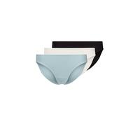 Rioslip SKINY "SKINY ADVANTAGE Cotton Stretch", Damen, Gr. 38, 3 Stk., bunt (sterlingivoryschwarz selection), Obermaterial: 95% Baumwolle, 5% Elasthan, unifarben, normal, Unterhosen (53087203-38) ster