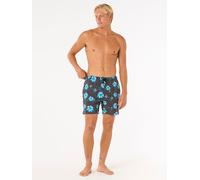 Rip Curl Badeshorts "Surf Revival Floral Volley" in Grau - Größe S | Herren Bademode Sport
