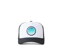 Rip Curl Curve Peak Structured Trucker Hat Mesh Snapback Baseball Cap für Herren Verstellbar, Schwarz/Weiß Neoprenanzug Icon 254, Einheitsgröße