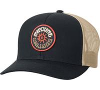 Rip Curl Trucker Cap Custom Curve – Mesh Snapback, verstellbar – Schwarz/Khaki, Einheitsgröße