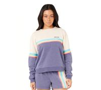 Rip Curl Damen High Tide Raglan Crew Sweatshirt Pullover, Blue 253 Surf Revival, M